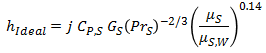 ideal heat transfer coefficient