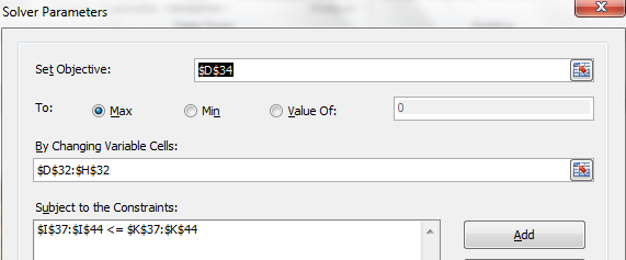 LP modelling example refinery scheduling